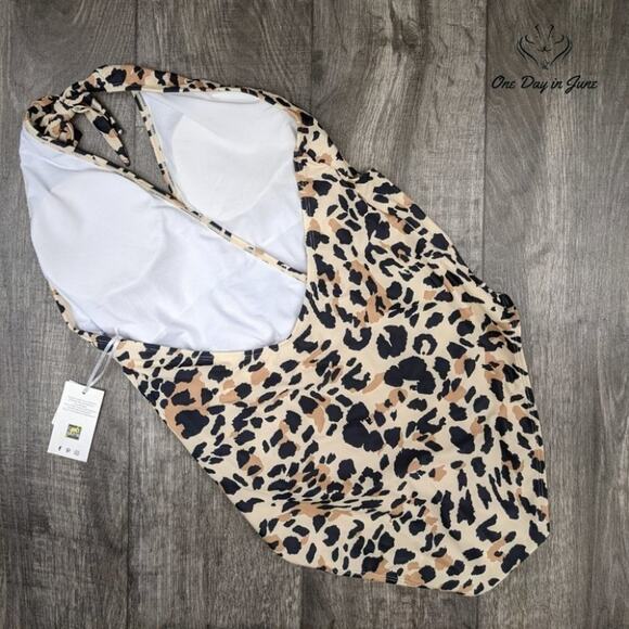 Grace Karin V Neck Halter One Piece Swimsuit Size XL - Picture 4 of 4